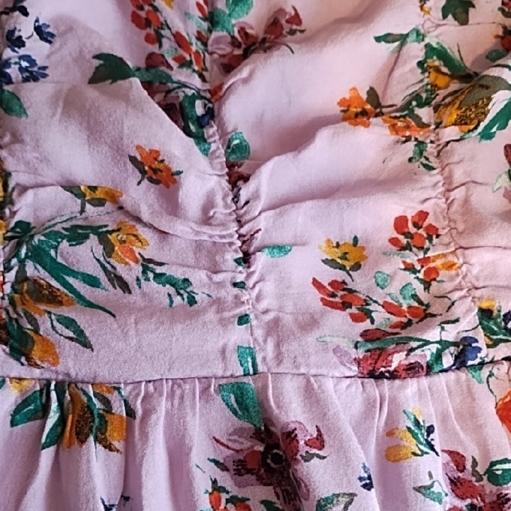 Xhiliration EUC Floral Print Sundress Large Lined, Adjustable Straps. - Picture 10 of 10